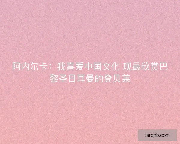 阿内尔卡：我喜爱中国文化 现最欣赏巴黎圣日耳曼的登贝莱